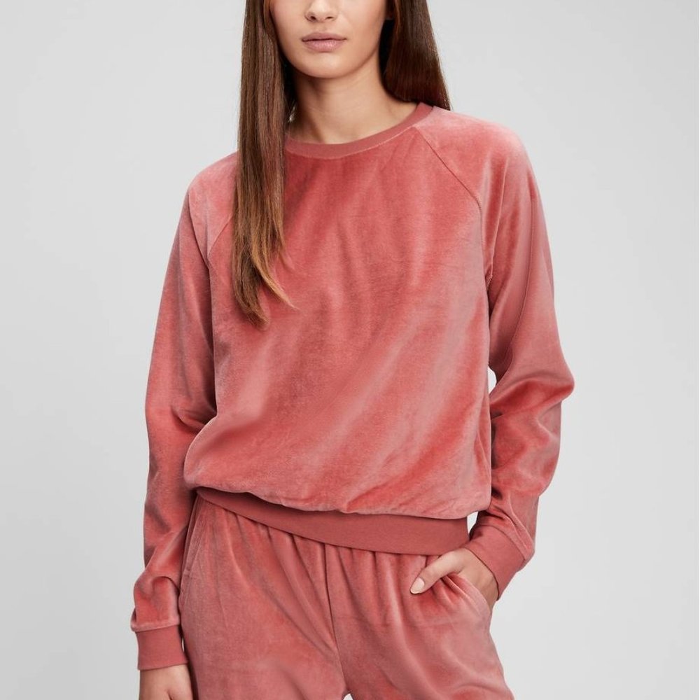 *Host Pick* Gap Velour Crewneck Sweatshirt NWT